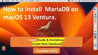 How to Install MariaDB on macOS 13 Ventura !! How to Create New Database  in MariaDB !!