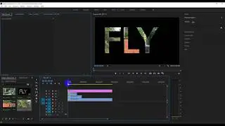 How to insert video in to text using adobe premiere pro cc