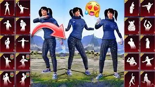 PUBG EMOTES PACK IN NEW LOBBY 🥵 || 4K QUALITY FREE EMOTES CLIPS FOR EDIT 🔥 || UNEDIT EMOTES CLIPS