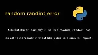 random.randint error - python