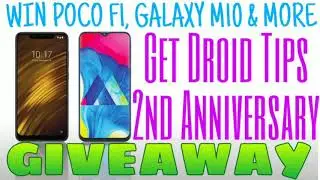 Win Pocophone F1, Samsung Galaxy M10, Bluetooth speaker from Get Droid Tips Giveaway