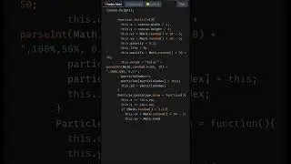 Create Particle System  with HTML Canvas | HTML5 Canvas Tutorial #shorts #coding #JavaScript