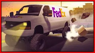 TRICKING COPS WITH LIFTED DELIVERY TRUCK IN GTA 5 RP