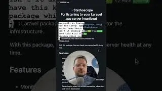 Laravel Stethoscope package #laravel #shorts