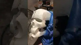 Skull cast using leftover resin from other projects