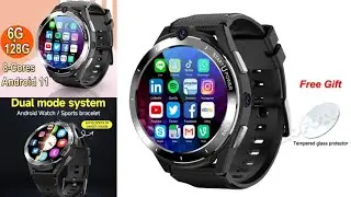 New 6GB 128GB 4G SmartWatch Phone Android 11 Dual CPU 900mAh Power Bank 8MP Camera Sim Card WiFi GPS