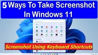 Take screenshot via more methods|screenshot kaise le windows 11 me | How To Take a Screenshot on pc
