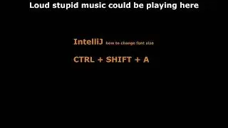 How to change code font size in Intellij