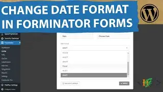 How to Change Date Field Format in Forminator Form in WordPress | Forms