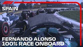 F1 2023 Fernando Alonso 100% Race Onboard at Spanish Grand Prix ( F1 22 Gameplay )