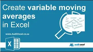 Create a variable moving average formula in MS Excel