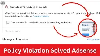 Policy violation error fix and get google adsense approval? | How to fix policy violation error 2024