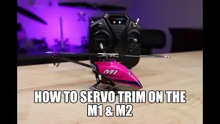 M1 & M2 Electronic servo trimming the OMP helicopters