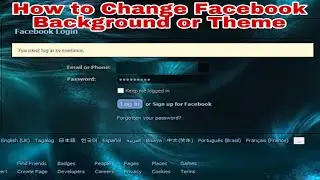 how to change background in facebook | how to change facebook theme on pc
