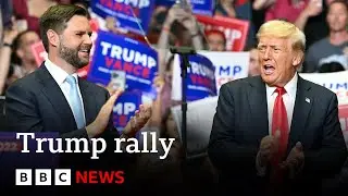 Donald Trump holds first rally since assassination attempt | BBC News