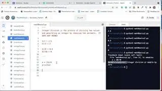 math basics - integer division (Python)