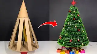 COMO FAZER UMA ÁRVORE DE NATAL COM PAPELÃO