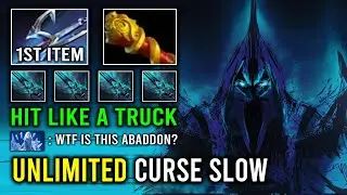 WTF 1st Item Echo Sabre 100% Curse Slow Overpower Abaddon | NEW Offlane Guide Dota 2