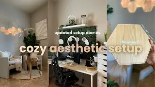 Setup Makeover Diaries | cozy gamer aesthetic | tech unboxing + DIY project