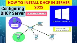 How to Install & configure DHCP Server in Windows Server 2022 | Configure Scope |Step by Step VMware