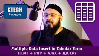 Insert Multiple Records Tabular Style with using Php - Ajax - JQuery [ Urdu / Hindi ]