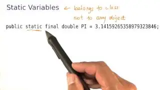 Static Variables - Intro to Java Programming