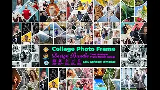 Collage photo Frame Design Bundle