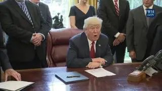 President Trump Leads a Signing Event Regarding the Trade Expansion Act