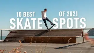 Skating the 10 Best Skate Spots of 2021 in 60 seconds 