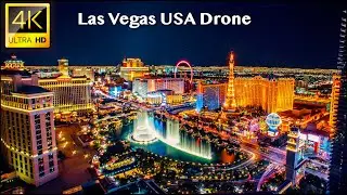 Las Vegas - 4K UHD Drone Video at Night