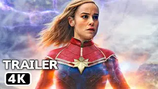 THE MARVELS - Trailer 2 (4K ULTRA HD) Captain Marvel 2, NEW 2023