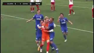 The goalkeeper equalized the score in the 95th minute with a shot through himself