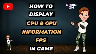 How To Display CPU,GPU Info In Game in 2021 4k Video | MSI AFTERBURNER