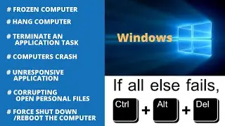 What Are The Advantages Of Ctrl Alt Delete Press At A Time? Shortcut For Task Manager Ctrl Alt Del