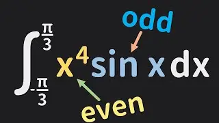 Definite Integral of Odd Function - No Integration by Parts Needed | Calculus | Glass of Numbers