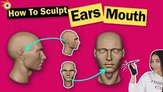 How I Sculpt Ears And Mouth In Blender *Easy Method*