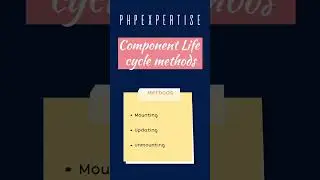 Component life cycle method in react | phpexpertise #react #reacttutorial #technicalinterview