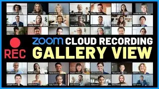 How to record gallery view in Zoom 