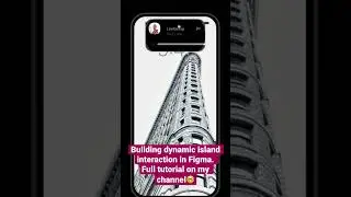 Dynamic island interaction in Figma? Full tutorial on my channel.