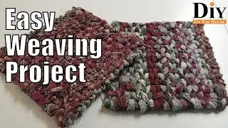 Easy Weaving Project:  Weave a Potholder | Kids Weaving Projects