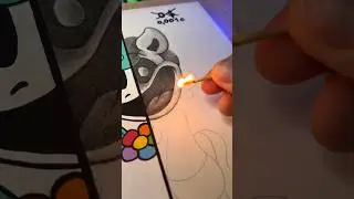 Drawing with matches😱CraftyCorn🙀100$ vs 0$