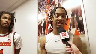 Players postgame vs. Colgate