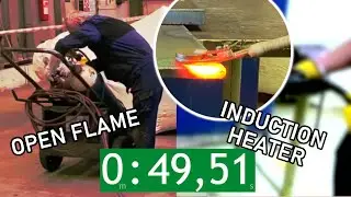 INDUCTION HEATER vs. OXY ACETYLENE SET - Preparation comparison | DAWELL CZ