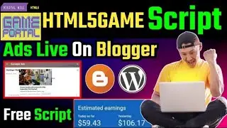 html5gameportal Script For Adsense 100% Working |html5game Script Ads Live on Blogger |html5gameport
