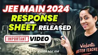 Alert Alert !!!! JEE Main 2024 | Response Sheet Released | JEE Main 2024 Jan Attempt