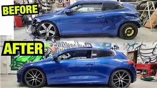 Rebuilding a salvage VW Scirocco R in 10 mins