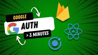 Google Authentication with Firebase, Ionic & React in less than 3 Minutes