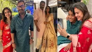 Kajol reunited with Ajay Devgn celebrates grand Diwali with daughter Nysa, Yug & Mother in Law