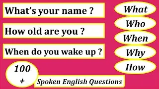 English Questions : 100+ Most Common English Questions | Learn Basic Spoken English Sentences
