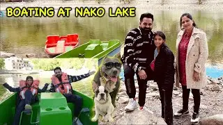 Boating at Nako Lake & Our Room Tour | Tanghaa House | Nako Ep - 11 | Spiti Trip